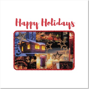 Happy Holidays Collage Posters and Art